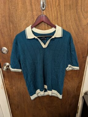 Abercrombie & Fitch Short Sleeved Polo Neck Sweater Brand New Medium